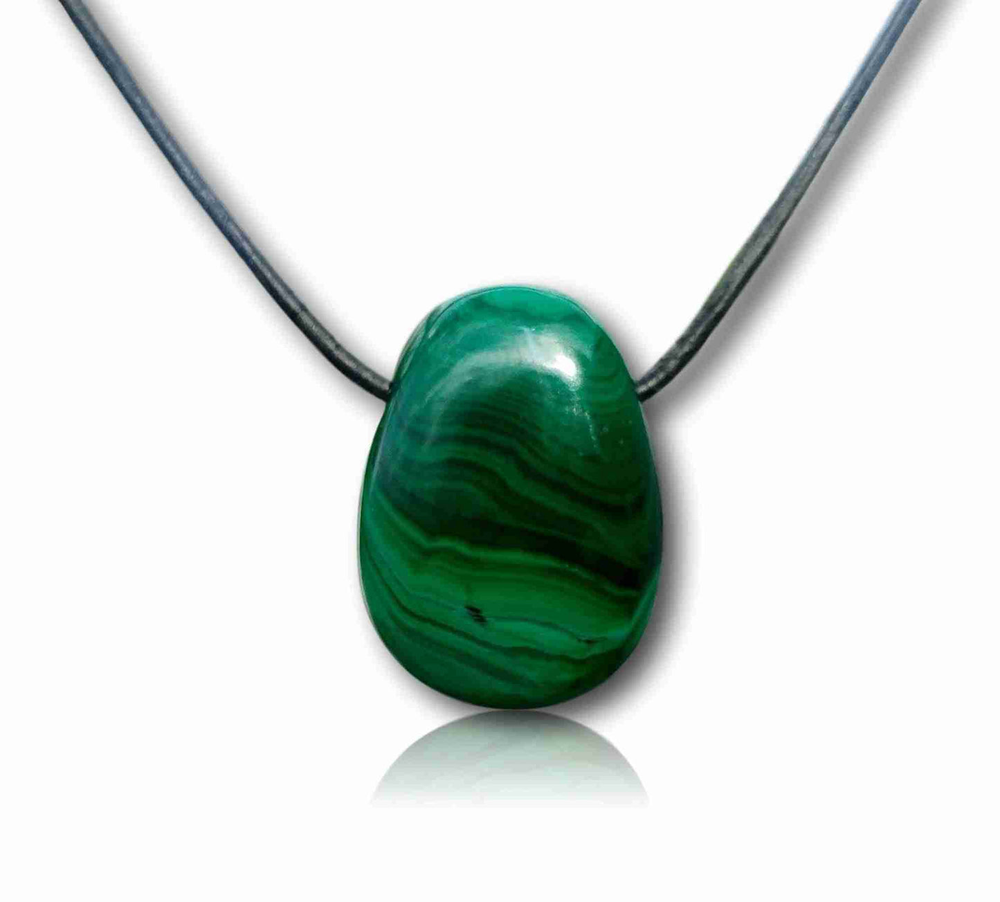 natural hand carved stone drop bead necklace pendant jewlery jewelry malachite