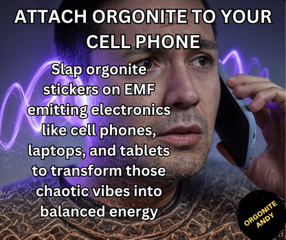 Orgonite Cell Phone Sticker – Black Sun EMF Radiation Blocker - Shield