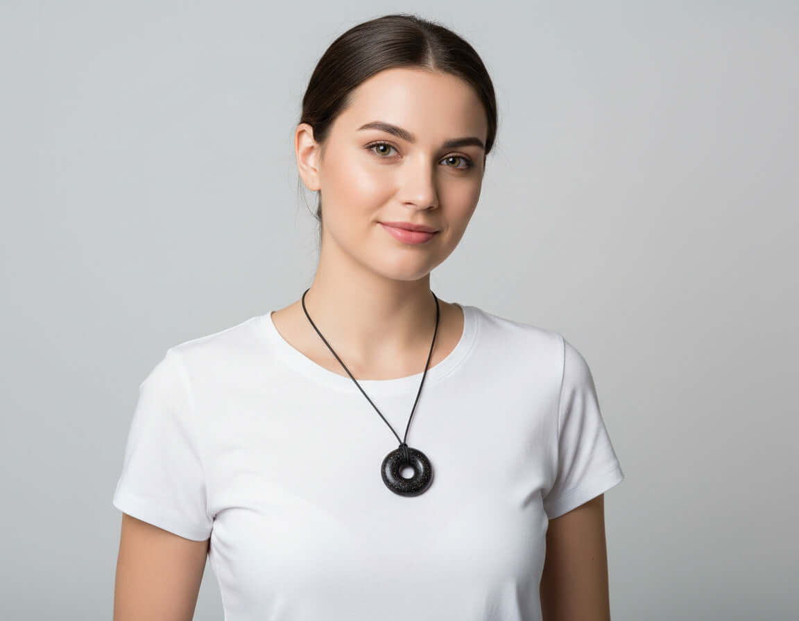 Orgonite Pendant – Black Sun Orgone Energy Generator Crystal Necklace