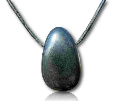 natural hand carved stone drop bead necklace  pendant jewlery jewelry  gift unisex hematite 