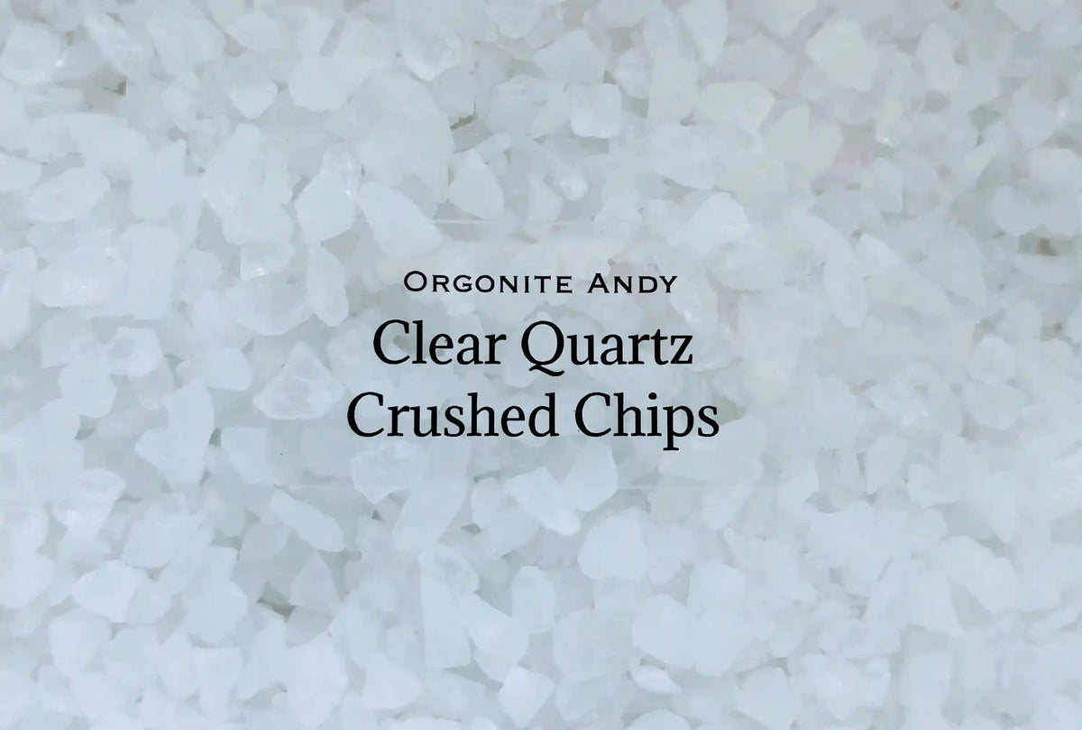crushed clear quartz crystal sand grain chip craft 