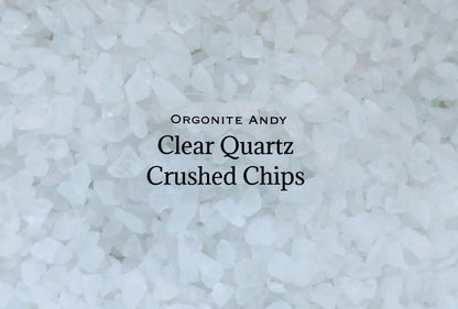 crushed clear quartz crystal sand grain chip craft 